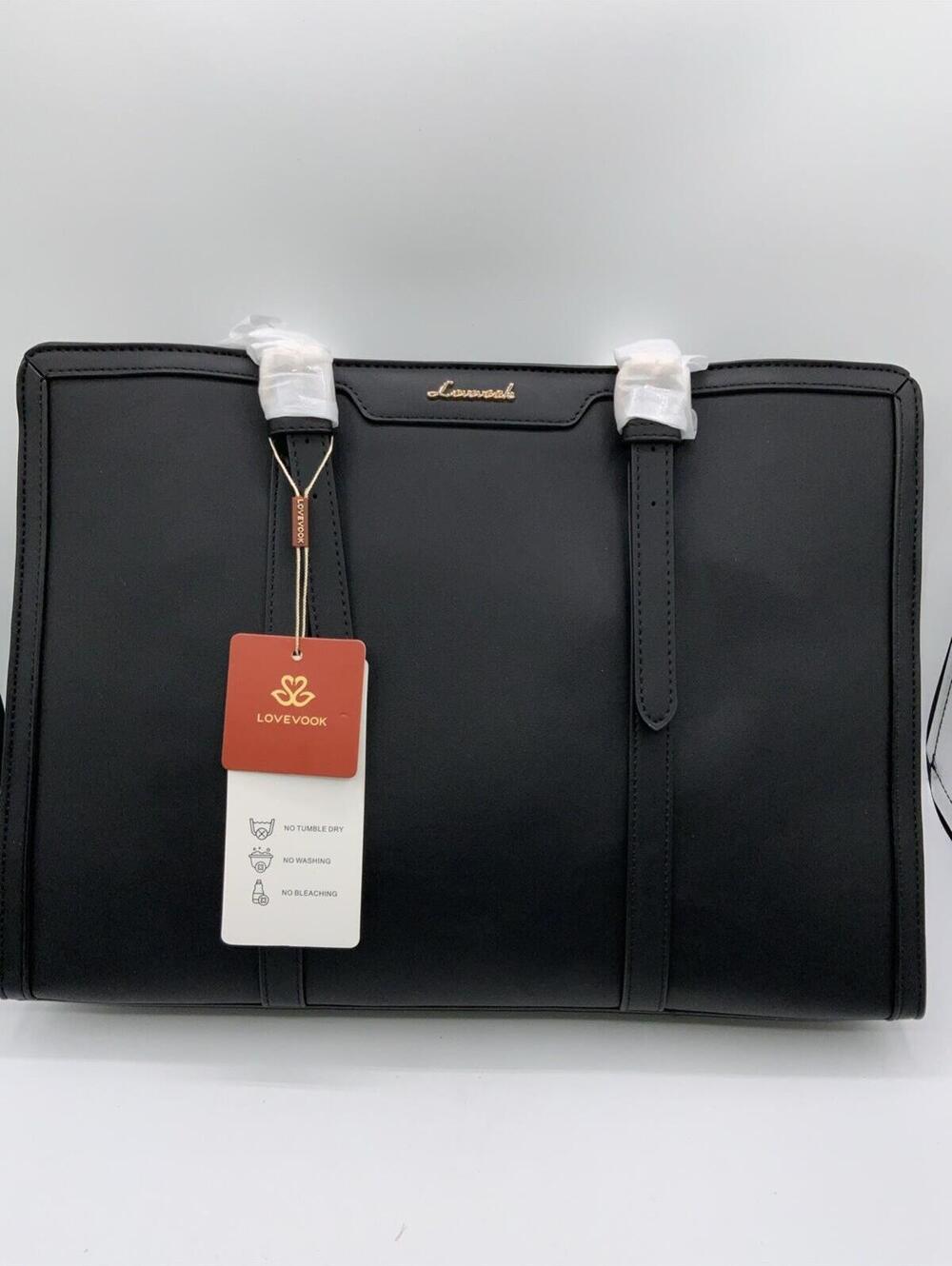 LOVEVOOK Laptop Tote Bag for Women 16 Inch Waterproof PU Leather Computer New